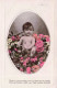 FANTAISIES - Bébés - Fleurs - Portrait - Carte Postale Ancienne - Babies