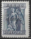 LEMNOS 1912 40 L Blue Engraved Issue With Black Overprint ΛEMNOΣ Vl. 15 MH - Lemnos