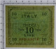 10 LIRE OCCUPAZIONE AMERICANA IN ITALIA BILINGUE FLC A-A 1943 A QFDS - 2. WK - Alliierte Besatzung