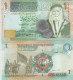 Jordan 1 Dinar 2021 P-34 LOT X5 UNC - Jordan