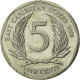Monnaie, Etats Des Caraibes Orientales, Elizabeth II, 5 Cents, 2008, British - East Caribbean States
