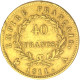 Premier Empire- 40 Francs Napoléon Ier  1811 Paris - 40 Francs (goud)