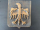 Plaque Avec Blason En Forme De Aigle - Cuivres