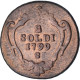 Italie, GORIZIA, Francesco II, 2 Soldi, 1799, Smolník, Cuivre, TB+, KM:44 - Gorizia