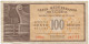 100 DRACME CASSA MEDITERRANEA DI CREDITO PER LA GRECIA 1941 BB/SPL - Otros & Sin Clasificación