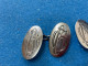 COPPIA DI GEMELLI PER CAMICIA ARGENTO 925 CUFFLINKS VICTORIAN DECò MONOGRAMMA. - Autres & Non Classés