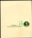 UY14a Type 2j DOUBLE SURCHARGES Postal Card With Reply Mint Unfolded Vf 1952 Cat.$45.00 - 1941-60