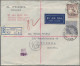 Australia: 1908/1938, Covers (7 Inc. 5 By Air) And Ppc (2, Real Photo Cards Of H - Collections