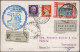 Delcampe - Zeppelin Mail - Germany: 1929/1939, Umfangreiche Interessante Sammlung Mit Ca. 4 - Correo Aéreo & Zeppelin