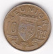 Ile De La Réunion 10 Francs 1972 , En Bronze Aluminium , Lec# 84 - Reunion