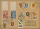 Delcampe - Saarland (1947/56): 1920-1959 Bestand Von Marken Und Belegen In Drei Steckalben, - Lettres & Documents