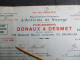 Oude Faktuur  1923  Met Fiscale Zegel Gestempeld  DONAUX & DESMET Bou. Mau. Lemonnier  BRUXELLES - Old Professions