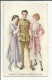 ILLUSTRATEUR . " ARCHIE GUNN " . SOLDAT AMERICAIN AVEC DEUX BELLE FEMMES . " NONE BUT BRAVE DESERVE THE FAIR " - Gunn