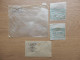 LOT DE 4 ENVELOPPES TRANSPARENTES MAURICE JAMET HENRI CHIRICI G. MARCHAND - Clear Sleeves