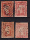 New South Wales, 1851-54, 1 P. Rojo, Distintos Tipos, - Used Stamps