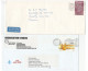 5 X Diff Franking  HONG KONG Covers AIR MAIL  To GB  China Cover Stamps - Storia Postale