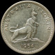 LaZooRo: Australia 1 Florin 1954 XF / UNC - Silver - Florin