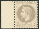 ** No 27Ba, Gris Foncé, Bdf. - TB - 1863-1870 Napoléon III. Laure