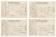 JAPON 4 CP D'OTARU Formant Un PANORAMA. Ecrites Les 4 Au Verso En 1911. Ensemble Excessivement Rare En Parfait état. - Colecciones Y Lotes