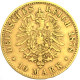 Allemagne-10 Marks Charles Ier De Wurtemberg 1878 Stuttgart - 5, 10 & 20 Mark Gold