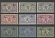 604 Nuove Ebridi  1925-57 - Definitive “New Hebrides” 3 Serie N. 91/95+155/65+186/96 - MH - Verzamelingen & Reeksen