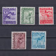 ROMANIA 1937, Sc# B77-B81, Balkan Games, Bucharest, MH - Unused Stamps
