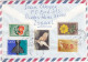 Israel-08/1988 - Anne Frank, Birds, Fruits, Flowers, Sport - Letter Air Mail Israel/Bulgaria ( 2 Scan) - Storia Postale