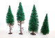 BUSCH LOT De 4 ARBRE SAPIN VEGETAUX HO DECOR PAYSAGE, 9 A 13,5cm MINIATURE TRAIN - MODELISME FERROVIAIRE  (1712.283) - Decoración