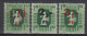 ⁕ Hungary 1953 ⁕ Parcel Post Mi.1-3 , Overprint Stamps ⁕ 3 MNH - Paquetes Postales