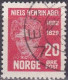 NO018C – NORVEGE - NORWAY – 1929 – NIELS HENRIK ABEL – SG # 215 USED - Gebruikt