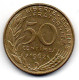 FRANCE, 50 Centimes, Aluminum-Bronze, Year 1962, KM # 939.1 - 50 Centimes
