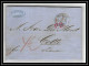 41258 Lettre LAC Allemagne Deutschland Bremen Prusse Forbach 1868 Cette Herault France Marque D'entree Vorlaufer - Brême