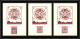 85600/ Maury N°4/6 Grève De Saumur 1953 Rose Sur 3 Cartes Anniversaire Chambre De Commerce - Other & Unclassified