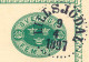 SCHWEDEN 1897 "LILLSJÖDAL" Extrem Selt. K1 Glasklar A. 5 (FEM) Öre Grün GA-Postkarte, Selt. Auslandsverwendung N DRESDEN - 1885-1911 Oscar II
