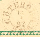 SCHWEDEN 1892 "MALMÖ" K1 U "GÖTEBORG 2 TUR." K2 Klar A. 5 (FEM) Öre Grün GA-Postkarte, Kab.    SWEDEN VILLAGE POSTMARKS - 1885-1911 Oscar II