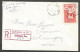 1962 Registered Cover 25c Chemical CDS Glendon AB To Winnipeg Manitoba - Postal History