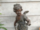 Statue Ange Cupidon Sujet De Pendule Angelot Régule - Metaal