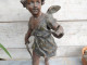 Statue Ange Cupidon Sujet De Pendule Angelot Régule - Metall