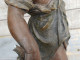 Delcampe - Statue Ange Cupidon Sujet De Pendule Angelot Régule - Metaal