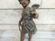 Delcampe - Statue Ange Cupidon Sujet De Pendule Angelot Régule - Métal