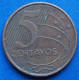 BRAZIL - 5 Centavos 2003 "Tiradentes" KM# 648 Monetary Reform (1994) - Edelweiss Coins - Brazilië