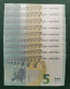 Delcampe - 5 EURO PORTUGAL 2013 DRAGHI M006B1 MA NICE NUMBER FOUR CONSECUTIVE NINES SC FDS UNC. PERFECT - 5 Euro