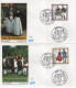 Germany Deutschland 1993 FDC X5 Fur Die Wohlfahrt, Trachten Folklore National Costumes Folk Dance Dances Tanzen, Berlin - 1991-2000