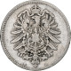 GERMANY - EMPIRE, Wilhelm I, Mark, 1874, Munich, TB+, Argent, KM:7 - 1 Mark