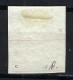 SUISSE Ca.1856-57: Le ZNr. 23Cc, 4 Marges Obl. "grille à 9 Barres" Signé Weidt Forte Cote - Gebraucht
