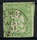 SUISSE Ca.1857-62: Le ZNr. 26G, 4 Marges, B Obl. CAD "Genève", Forte Cote - Gebraucht