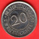 Mauritius - 1996 - 20 Cents - QFDC/aUNC - Come Da Foto - Mauritius