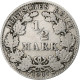 Monnaie, GERMANY - EMPIRE, 1/2 Mark, 1906, Munich, TB+, Argent, KM:17 - 1/2 Mark