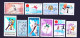 Figure Skating, Winter Sports Olympics, 50 Different MNH Stamps, Rare Collection - Patinaje Artístico