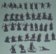 1/72e Lot ATLANTIC Soldats Français Manteaux Longs WWI WW1 Poilus Vélo 1ere Guerre Jeu Jouet Figurine Vintage, Airfix - Leger